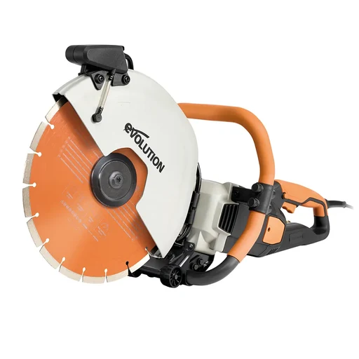 Petrol disc cutter with a 350mm diamond blade